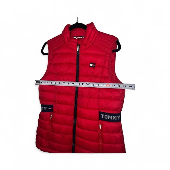 Tommy Hilfiger Puffer Red Quilted Vest - Picture 8 of 9